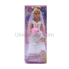 66142-BB PVC KT.GELİNLİKLİ PRENSES BEBEK