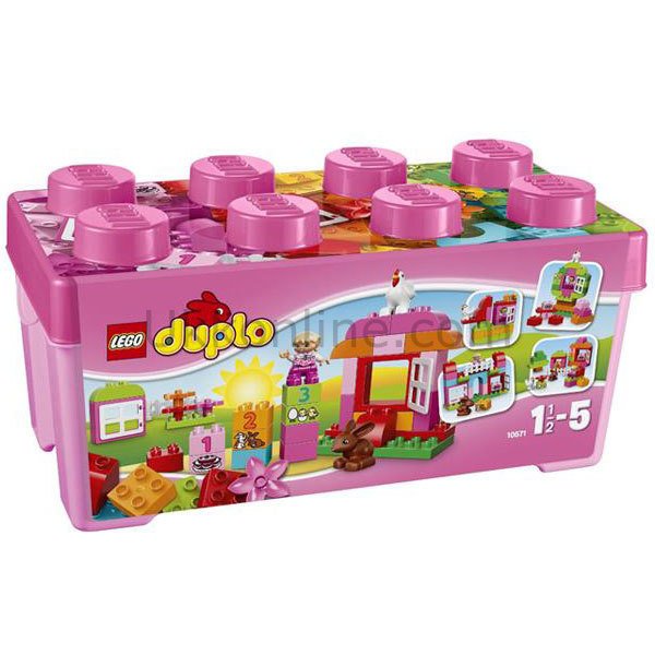 LED10571 DUP-HEPSİ BİR ARADA PEMBE EĞLENCESETİ /Duplo 2-5 yaş LEGO