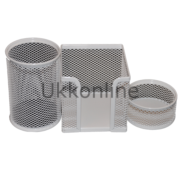 BAFİX MASA SETİ METAL FİLELİ 3 LÜ BEYAZ
