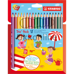 STABİLO TRİO THİCK 18 Lİ + KALEMTRAŞ HARTUNG
