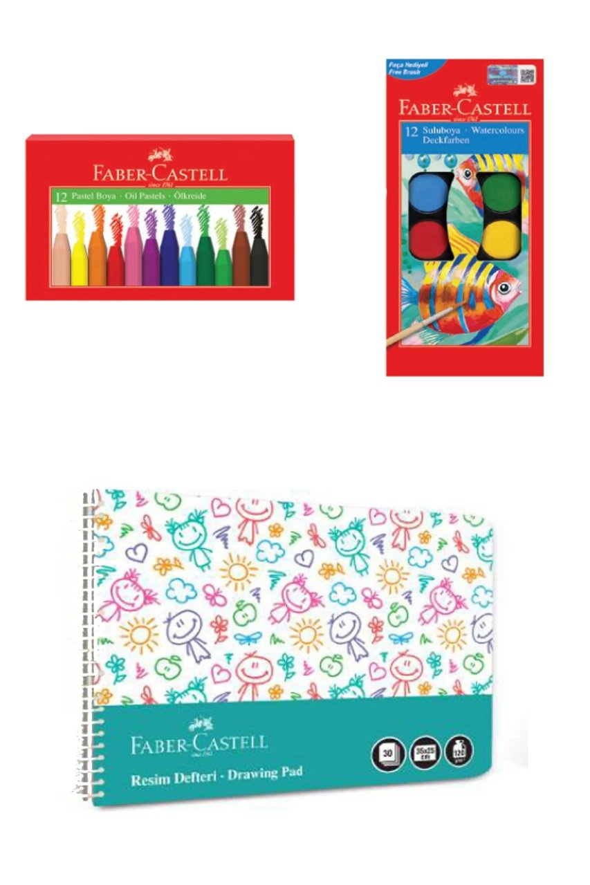 Faber Castell 3lü Kırtasiye Paketi