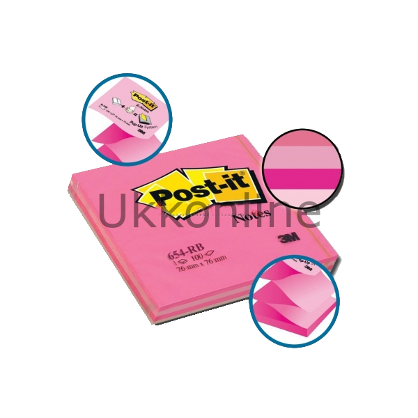 POSTİT NOT KAĞIT 654 76-76 RBP PEMBE