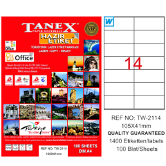 TANEX LAZER ETİKET 105-41 TW 2114