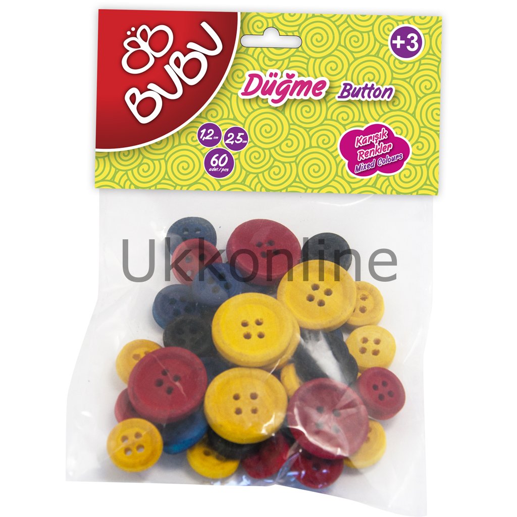 BU-BU DÜĞME 1,2 CM -2,5 CM 40 LI RENK