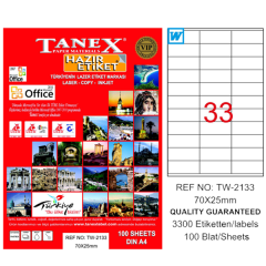 TANEX LAZER ETİKET 70-25 TW 2133