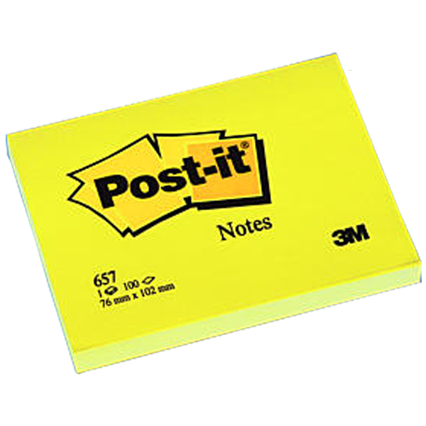 POSTİT NOT KAĞIT 657 76-102 SARI