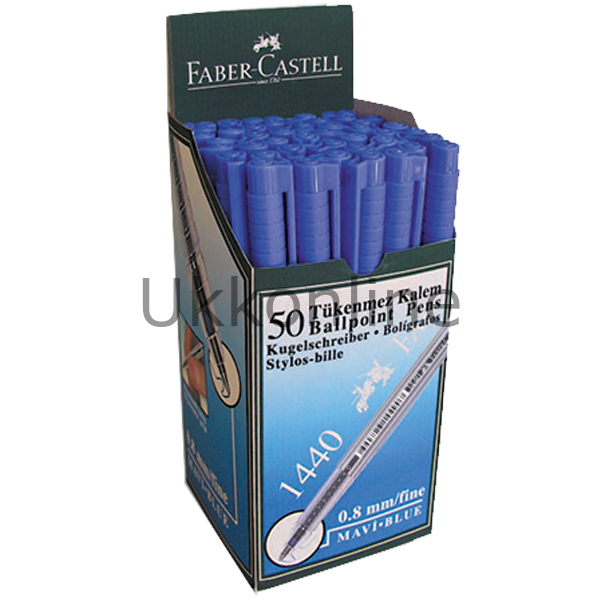 FABER TÜKENMEZ KALEM 0.8MM MAVİ 50 Lİ 1440