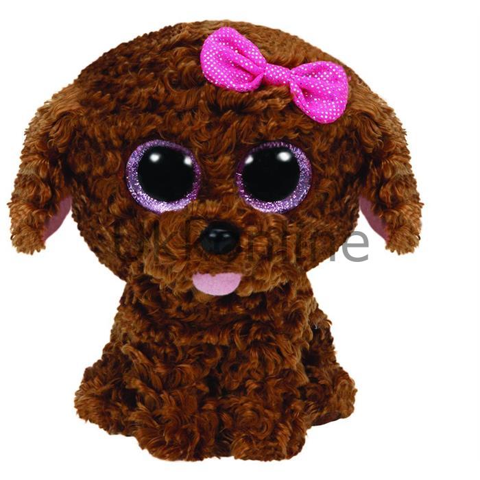 MEGA TY PELUS 36157 MADDIE-BROWN DOG W/BOW REG