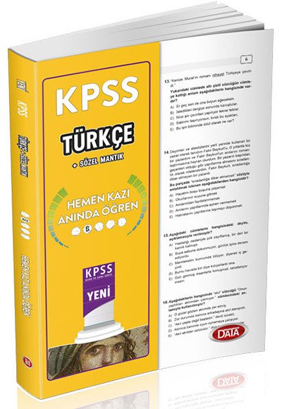 Data KPSS Türkçe Hemen Kazı Anında Öğren Yaprak Test