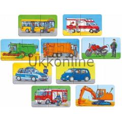RAVENSBURGER COCUK 2x9 PUZZLE AHSAP 073320 ARACLAR