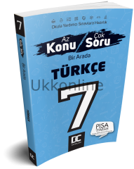 7.SINIF TÜRKÇE AZ KONU ÇOK SORU DC YAYINLARI