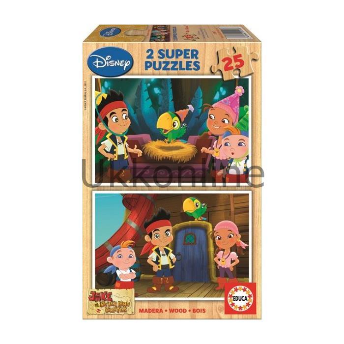EDUCA COCUK AHSAP 2x25 PUZZLE 15597 JAKE VE VAROLMAYAN