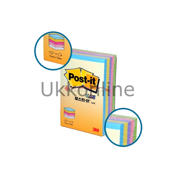 POSTİT NOT KAĞIT 653 CT 32 51-76 PASTEL