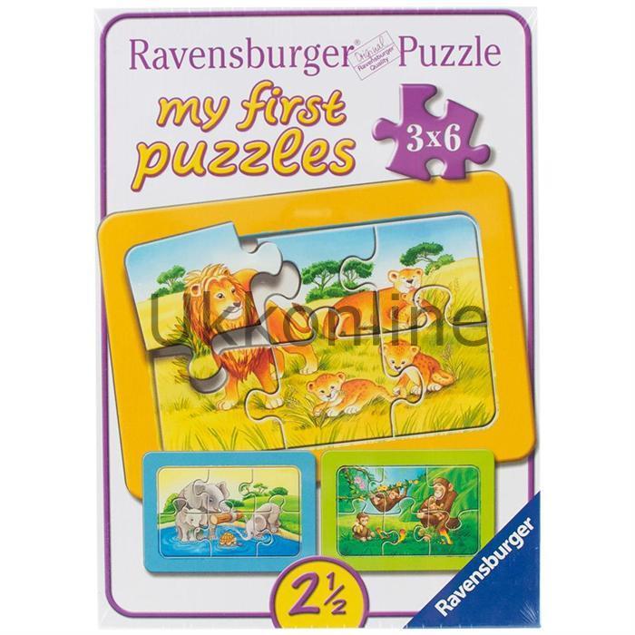 RAVENSBURGER COCUK 3x6 PUZZLE 065745 FIL MAYMUN ASLA