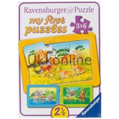 RAVENSBURGER COCUK 3x6 PUZZLE 065745 FIL MAYMUN ASLA
