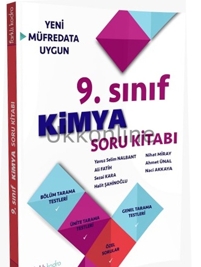 9. Sınıf Yeni Nesil Kimya Soru Kitabı Farklı Kadro Yayınları