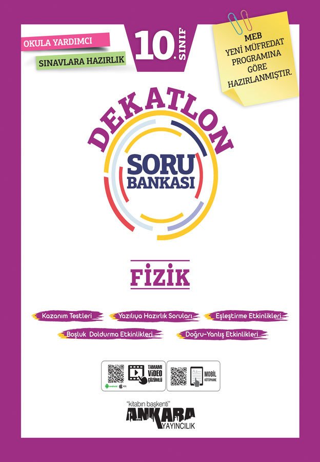 10. SINIF FİZİK DEKATLON SORU BANKASI ANKARA YAYINLARI