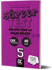 5.SINIF DİN KÜLTÜRÜ VE AHLAK BİLGİSİ SÜPER TEST DC YAYINLARI