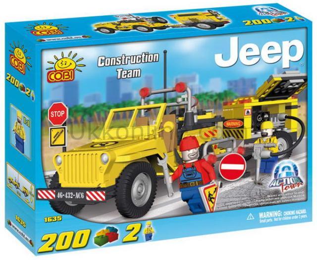1635 COBI 200PCS JEEP CONTRUCTION TEAM