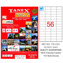 TANEX LAZER ETİKET 52-21 TW 2321