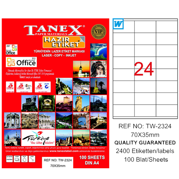 TANEX LAZER ETİKET 70-35 TW 2324 70-35mm