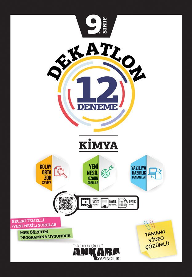 ANKARA YAYINLARI 9. SINIF KİMYA 12 DENEME