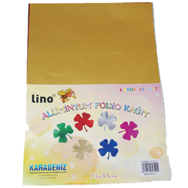 LİNO FOLYO ALÜMİNYUM ÇİFT TARAFLI 10 LU 24-33cm