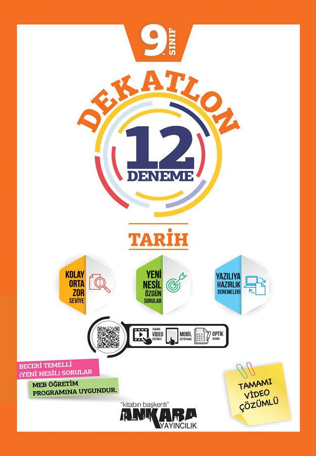 ANKARA YAYINLARI 9.SINIF DEKATLON TARİH 12 DENEME