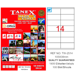 TANEX LAZER ETİKET 105-38 TW 2514