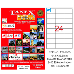 TANEX LAZER ETİKET 64-33 TW 2533
