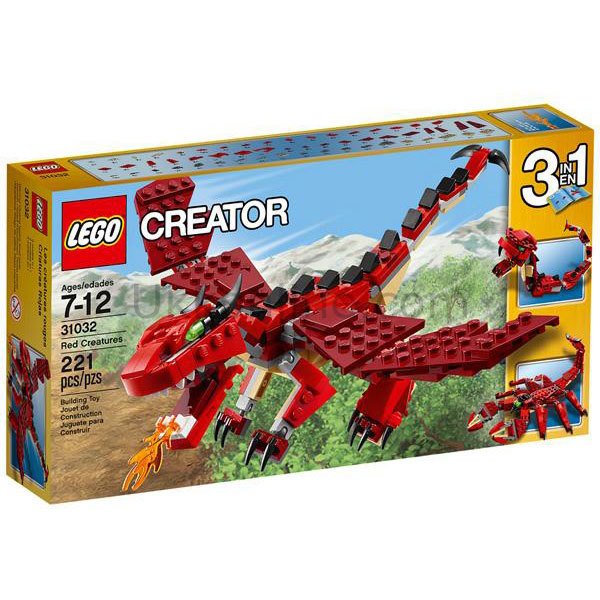 LMC31032 CREAT.KIRMIZI YARATIKLAR /Creator 6-12 yaş LEGO