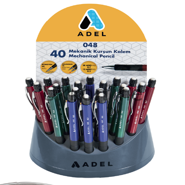 ADEL AUTO VERSATİL KALEM 0.5 0.7 40 LI 048
