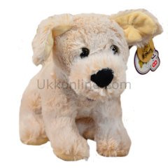 1312223M OTURAN SESLİ GOLDEN KÖPEK 23 CM