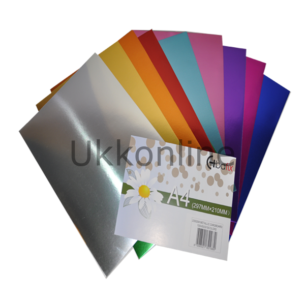 BAFİX METALİK KAĞIT A-4 230gr 10 RENK