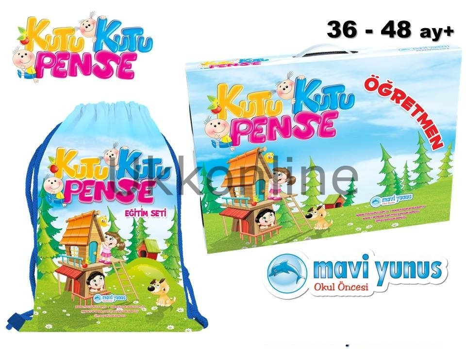 Mavi Yunus Okulöncesi Kutu Kutu Pense Eğitim Seti 3-4-5 yaş