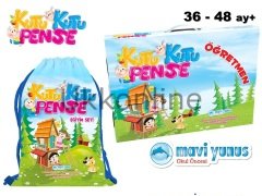 Mavi Yunus Okulöncesi Kutu Kutu Pense Eğitim Seti 3-4-5 yaş