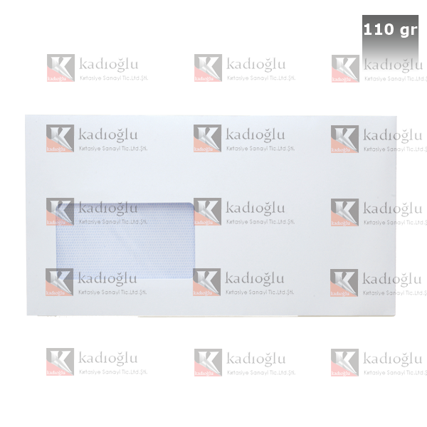 DOĞAN DİPLOMAT ZARFI 105-240 110gr SİLİKON PENCERE