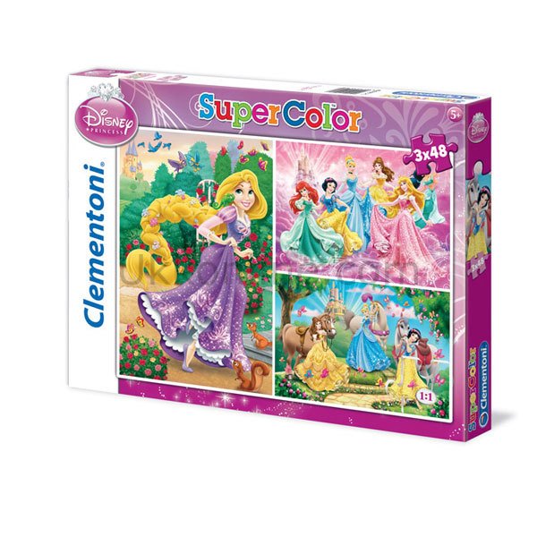 25189 D.PRINCESS 3x48 Parça Puzzle /SUN-CLE