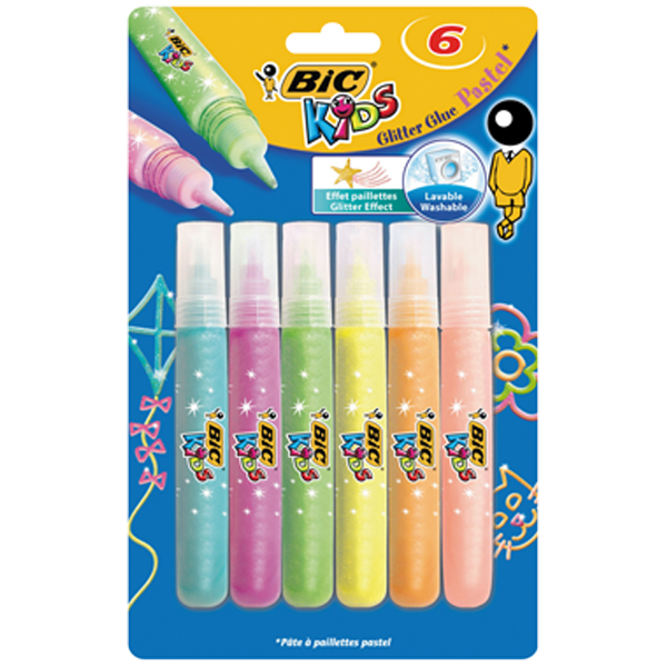 BİC SİMLİ YAPIŞTIRICI PASTEL 6 RENK