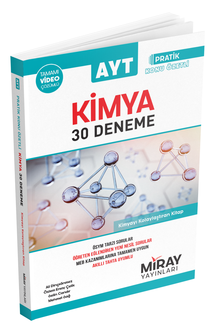 Miray Yayınları AYT Kimya 30 Deneme