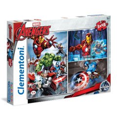 25203 THE AVENGERS 3x48 Parça Puzzle /SUN-CLE