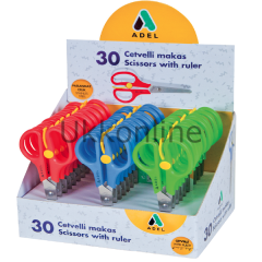 ADEL CETVELLİ YAYLI OKUL MAKASI 30 LU YL