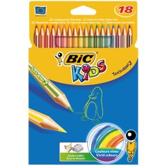 BİC BOYA KALEMİ 18 RENK TROPICOLOR2 UZUN