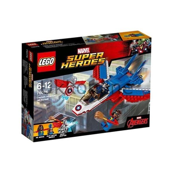LSS76076 SH-CAPT.AMERİKA JET TAKİBİ /SuperHeroes 6-12 yaş /160pcs/ LEGO