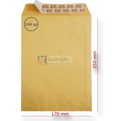 DOĞAN TORBA ZARFI 170-250 FORMULA 100gr SLK
