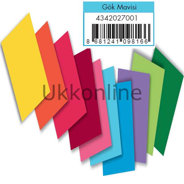 ADEL FON KARTONU GÖK MAVİSİ 50X70 100 LÜ