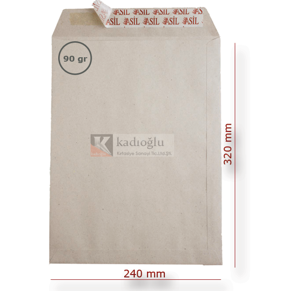 DOĞAN TORBA ZARFI 240-320 KRAFT 90gr SLK