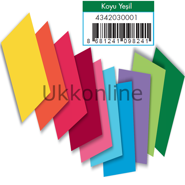 ADEL FON KARTONU KOYU YEŞİL 50X70 100 LÜ
