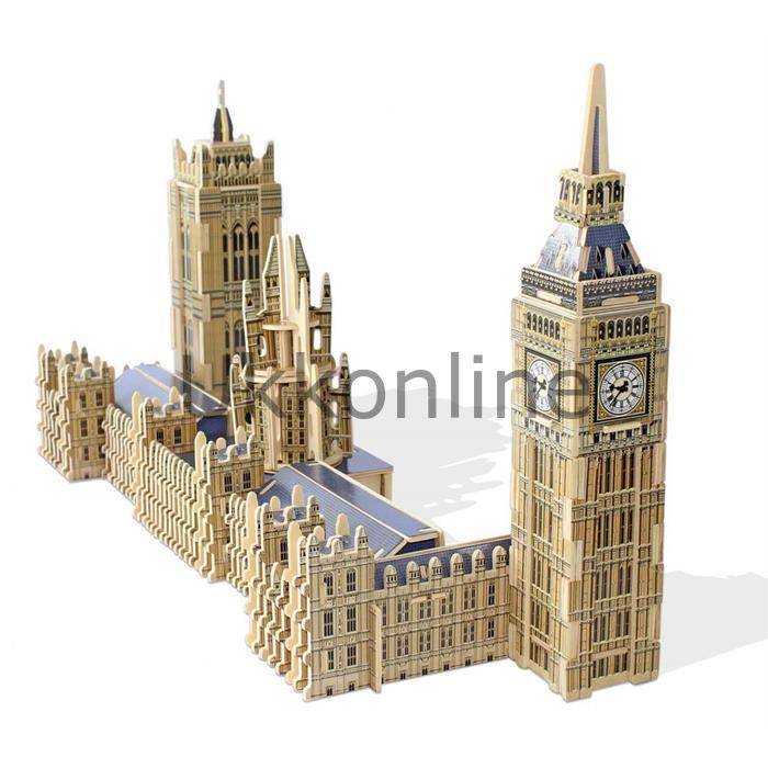 Educa 3D Ahşap Puzzle 16971 Monument Big Ben Parliame