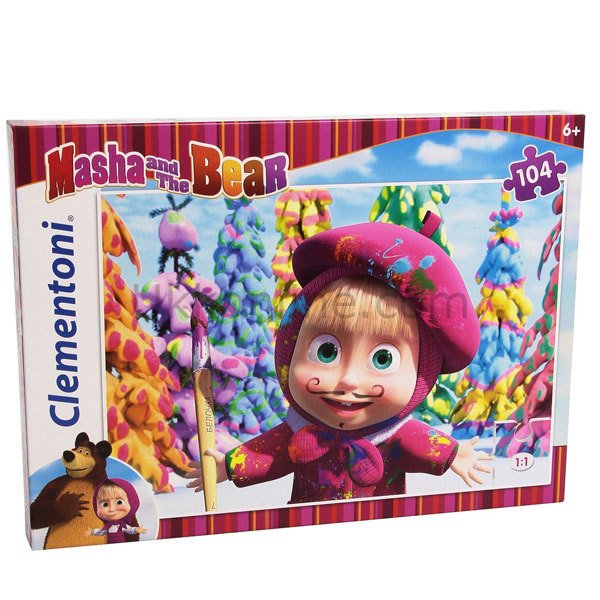 27934  MASHA AND BEAR 2 104 Parça Puzzle /SUN-CLE